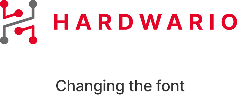 Do not modify the logotype font
