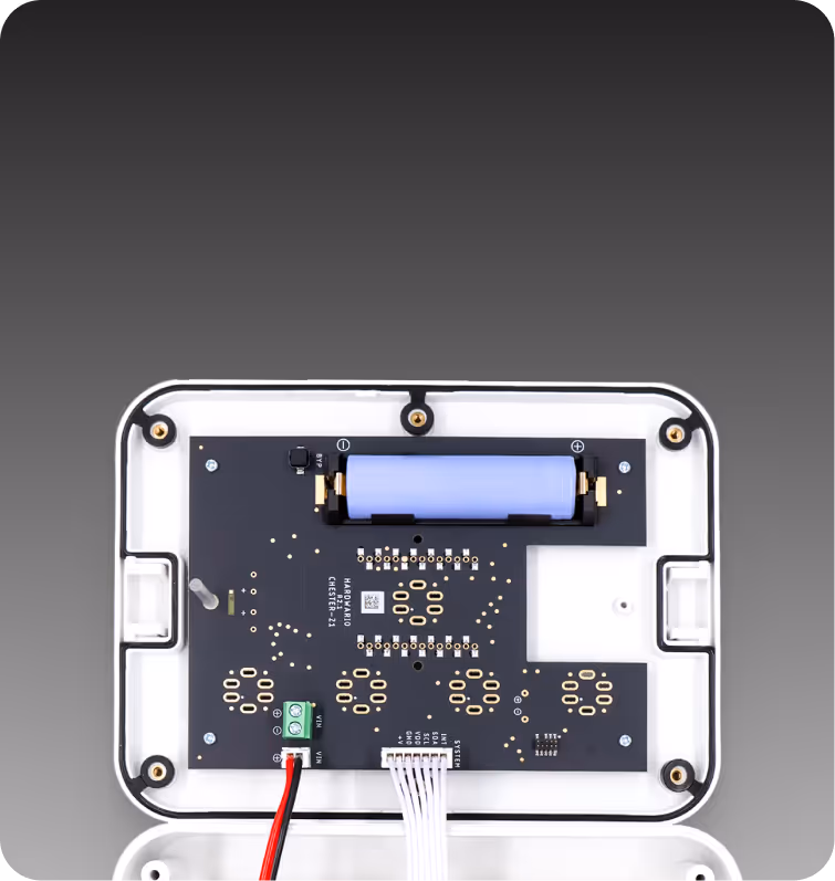 Backup battery inside