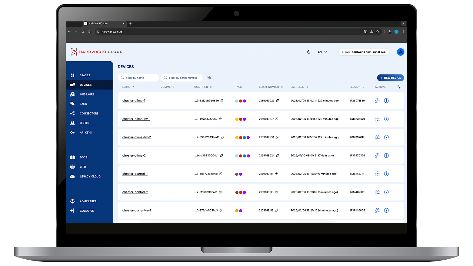 CHESTER Remote Shell interface for remote device configuration and management