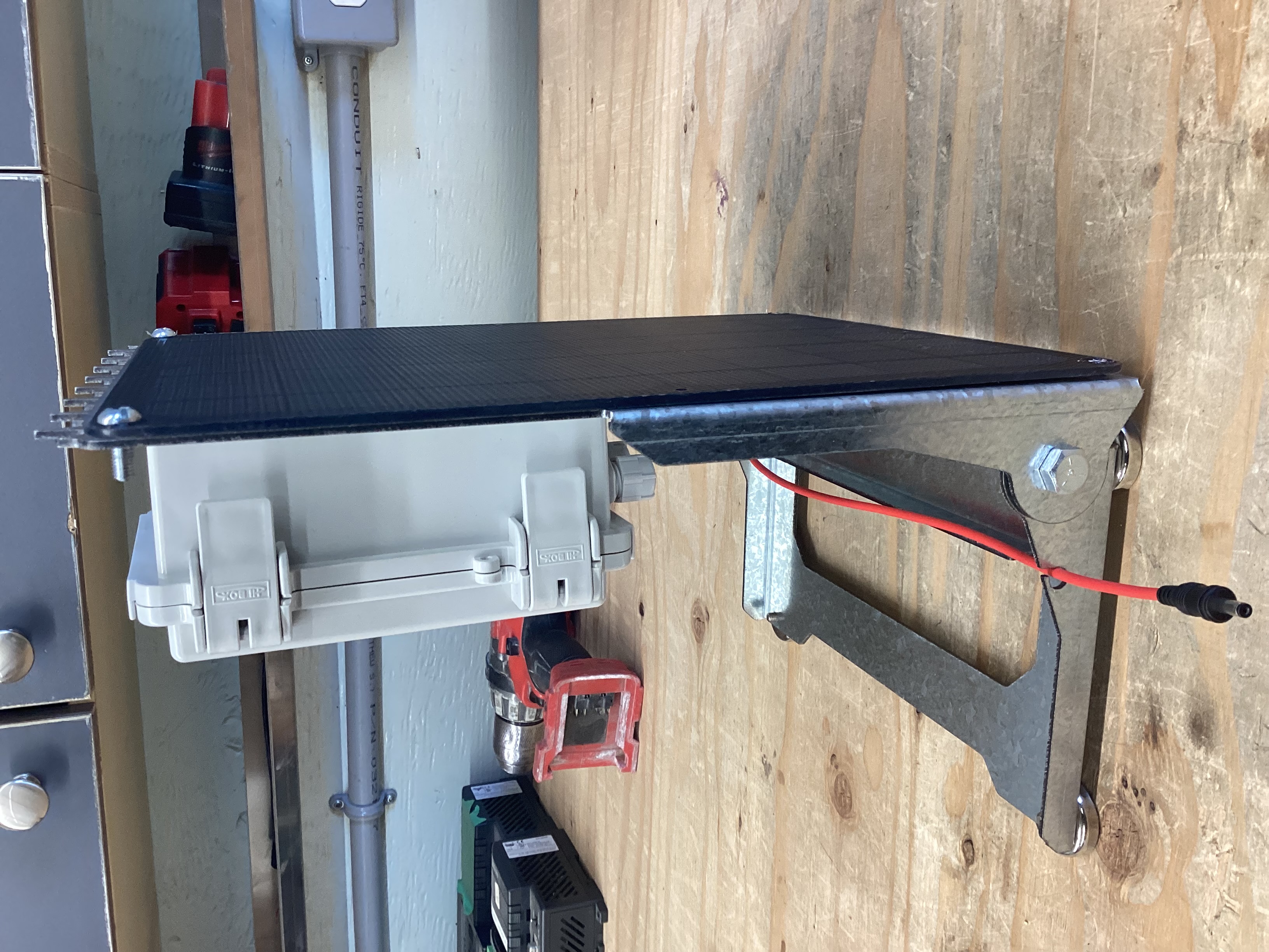 HARDWARIO CHESTER device during field testing at a GrainLink site