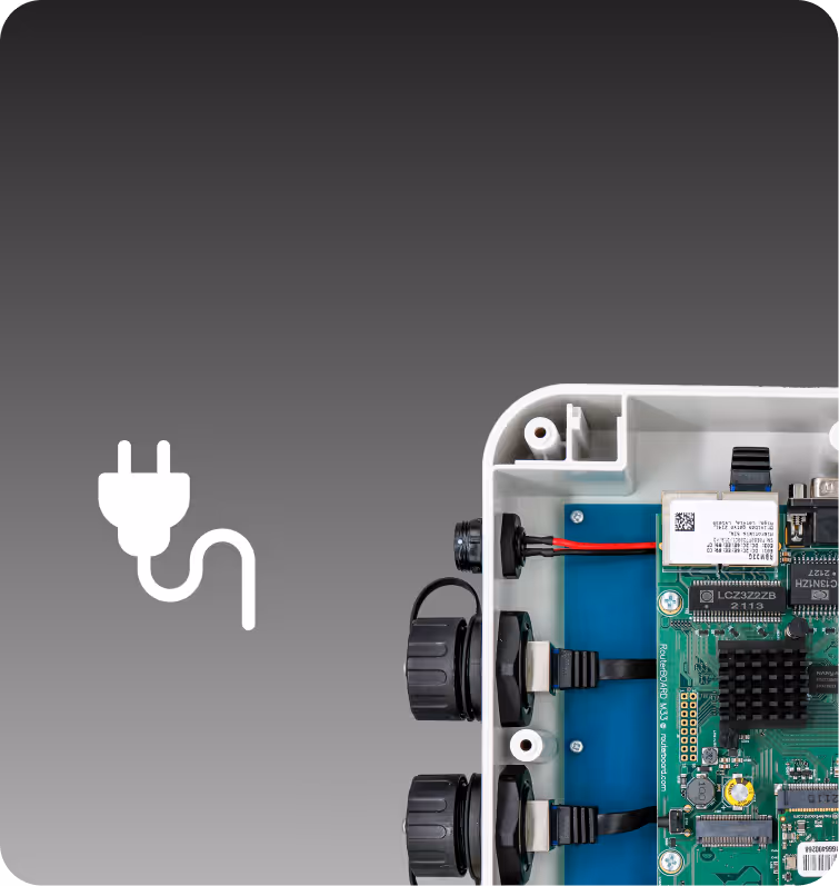 Running from 24 VDC adapter